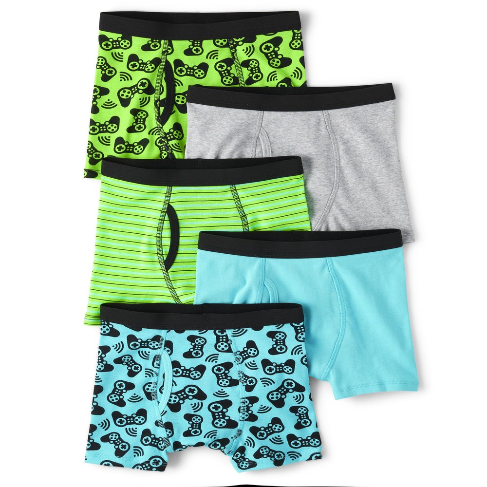 The Children's Place,Cotton Boxer Briefs Underwear Variety Pack,Medium (7/8)