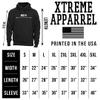 Xtreme Apparrel Buffalo Football Skyline Men's Fan Hoodie Sweatshirt (Red Hoodie, XL) view 2
