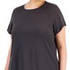 ID Ideology Women's Birdseye Mesh T-Shirt Gray Size 2X view 2