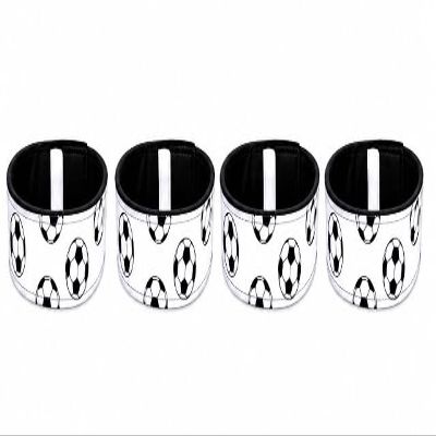 Soccer Sleeve Holders 2 Pair White/Black | Original USA Inventor | 8M+ Sold
