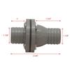 Boat Hose Adapter Fitting | Inline Scupper 1 1/8 Inch view 3