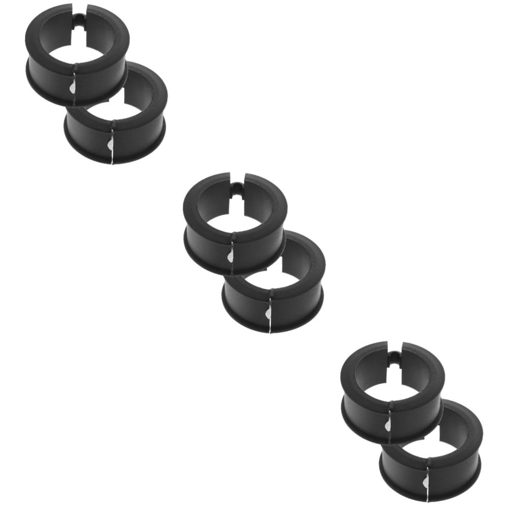 INOOMP 6pcs Bike Handlebar Gasket Kit Replacement Washers for Cycling Road Bike Silicone Mounting Pads