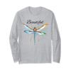 Boho Aesthetic Dragonflies Tranquility Entomologists Long Sleeve T-Shirt view 1