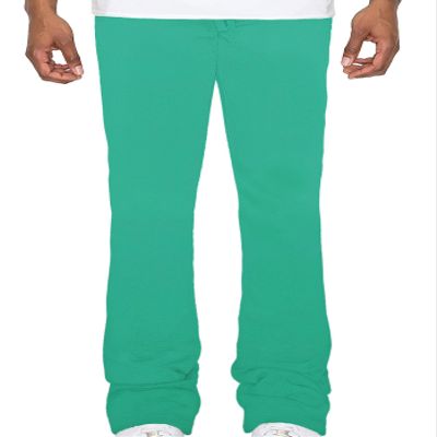 VICTORIOUS Men's Fleece Drawstring Elastic Cuff Stacked Extra Long FL94 - Jade X-Large