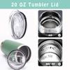 Compatible with Yeti Lids 20 oz Replacement Lid for 10 oz Lowball, 10 oz Mug, Ozark Trail Tumbler Lid and Other Replacement Lids for Tumblers. (20 oz 3 Pack) view 3