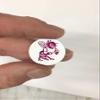 Hornet Award Decals Bees Stingers Wasp Swarm Yellowjackets Thick 1-1/8" Diameter (100 Decals) (Maroon on Whte) view 2