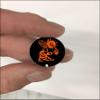 Hornet Award Decals Bees Stingers Wasp Swarm Yellowjackets Thick 1-1/8" Diameter (100 Decals) (Orange on Black) view 2