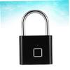 PACKOVE Intelligent Fingerprint Password Lock Durable Black Luggage Lock for Travel Automatic Suitcase Cabinet Protection Supports Fingerprints for Indoor Outdoor Use view 2