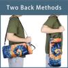 Golf Cooler Bag Plus Ice Pack Soft Sided Insulated Cooler Bag- Holds 6 Pack of Cans or 2 Wine Bottles - Grey Camo Golf Beer Sleeve Black Fits Discreetly in Golf Bags view 4