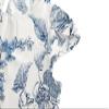 TASAMO Women's Loose Casual Short Sleeve Chiffon Top T-Shirt Blouse (X-Large, LFD Blue) view 4