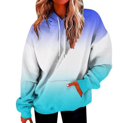 SHAOBGE Womens Hoodie Long Sleeve Drawstring Womens Hoodies Pullover Plus Size Tee Shirts Loose Fit Winter Marble Print Baggy Fall Womens Clothes