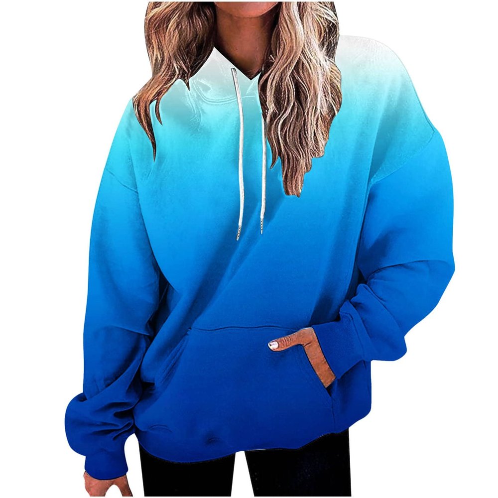 SHAOBGE Halloween Tshirts Long Sleeve Drawstring Crew Neck Sweatshirts Women Fall Work Oversized Hoodie For Women Winter Halloween Pumpkin Halloween Tops