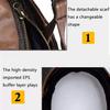 YMKJGZS German Style Retro Half Helmet Motorcycle Leather HelmetDOT/ECE Certified Open-Face Helmet Fit for Cruiser Moped Scooter ATV Adult Men Women Street Jet Helmet with Goggles (10,S) view 3