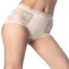 iB-iP Women's Sheer Lace Trim See Through Transparent Mesh High Waisted Hipster Panties, Size: 10, Light Yellow view 3
