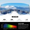 OutdoorMaster Heron Ski Goggles with 2 Lens, Frameless, Magnetic Interchangeable HD Toric Lens, OTG Snowboard Goggles(WhiteFrame Silver Vlt 10% + YellowLens) view 2