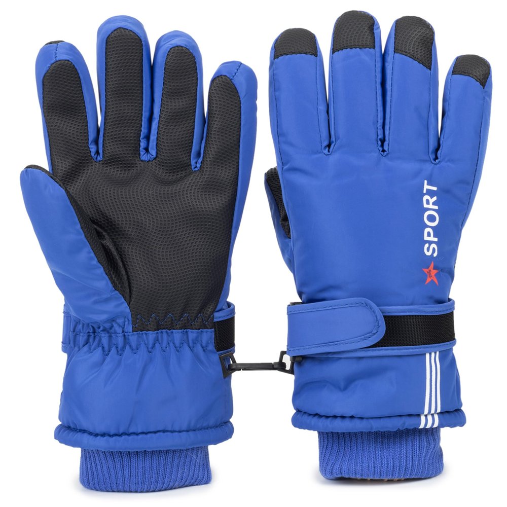 Vikodah Kids Ski Gloves Winter Warm Glove Outdoor Thermal Snow Finger Mittens for Boys Girls 5-10 Years