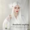 Long White Straight Wigs, Platinum Blonde Wig Synthetic Long Straight Anime Cosplay Costume Straight Sleek Long Full Synthetic Wigs for Women Fit view 3