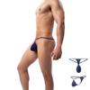 snooya Men's Bikini Briefs Mens G Strings Translucent Mesh Silk Briefs Plum Quick Dry Bikini White XXL view 3