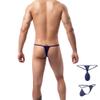 snooya Men's Bikini Briefs Mens G Strings Translucent Mesh Silk Briefs Plum Quick Dry Bikini White XXL view 4