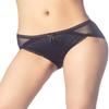 iB-iP Women's Sheer Lace See Through Thin Mesh Transparent Low Rise Brief Panties, Size: 6, Black view 2