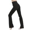 Cotton Spandex Low Rise Bootcut Flare Yoga Pants Legging(Regular Size/Plus Size) S-5XL (32"/34"/36" Inseam) Black view 4