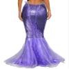 Hansber Women's Halloween Costume 3D Print Mermaid Leggings Fish Scale Compression Pants Cosplay Trousers Clubwear PurpleA XX-Large view 2