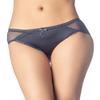 iB-iP Women's Sheer Lace See Through Thin Mesh Transparent Low Rise Brief Panties, Size: 10, Teal view 1