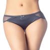 iB-iP Women's Sheer Lace See Through Thin Mesh Transparent Low Rise Brief Panties, Size: 10, Teal view 4