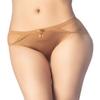 iB-iP Women's Sheer Lace See Through Thin Mesh Transparent Low Rise Brief Panties, Size: 8, Dark Bronze view 1