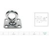 Boat Deck Stainless Steel 5/16" Square Pad Swivel Eye Rigging Lift | Pack 4 | view 3
