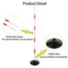 ASENVER Red-White Soccer Agility Pole Set Rubber Base Dribbling Stick Traffic Warning Sign Pole Multifunctional Training Pole (4.9 FT, Pack of 6) view 4