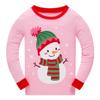 Popshion Little Boys Girls Christmas Pajamas for Toddler Clothes Set Snowman Sleepwear Long Sleeve 100% Cotton 2 Piece Kids Pjs 8t view 3