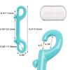 Criativo live 6 pcs Marine Grade Double Ended Bolt Snap Diving Hook Clips,Scuba Trigger Clip,Large 4-1/2'' 115mm 316 Stainless Steel view 2