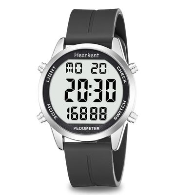 Hearkent Pedometer Watch for Walking for Senior No App Required with Steps Calories Counter and LCD Large Numbers