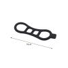 UGPLM 1 Cycling Number Plate Holder, Lightweight PP Material, Quick Release for Asphalt Bike Event, Black view 4