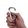 XIECHANEE Large Carabiner D Ring Clip 3", 12PCS Silver Aluminum Caribeaner Keychain, Spring Snap Hook for Keychain Clip view 3