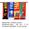 2-pack Of Soccer National Team Scarves,Soccer Fans Souvenir Double Side Logo Print Scarf,World Top 40 National Team Scarf (Brazilian) view 2
