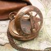 Antique Soul Home Sundial Compass Personalized Compass, Engraved Sundial Husband Wedding Traveller Gift Hiking