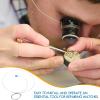 3pcs Magnifier Loupe Holder Wire Magnifier Holder Lens Wire Clip Head Band Loupe Lens Headband Watchmakers Jewellers Eyeglass for Watch Repair Accessories view 3