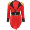 YOOJOO Ringmaster Costume Women Velvet Circus Show Lion Tamer Tailcoat Jacket Adult Halloween Costumes D1870Red Large view 1
