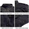 Lilychan Mens Tactical Military Hunting Suits Long Sleeve Rip-Stop BDU Uniforms Combat Shirt and Pants (Black, X-Large) view 2