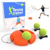 CHEGIF Tennis Trainer Rebound Ball with 3 String Balls, Portable Tennis Training Tool Suitable for Beginners Sport Exercise-Blue (Orange) view 1