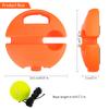 CHEGIF Tennis Trainer Rebound Ball with 3 String Balls, Portable Tennis Training Tool Suitable for Beginners Sport Exercise-Blue (Orange) view 2