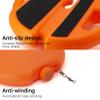 CHEGIF Tennis Trainer Rebound Ball with 3 String Balls, Portable Tennis Training Tool Suitable for Beginners Sport Exercise-Blue (Orange) view 3