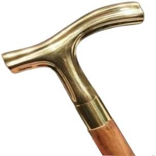 Antique Soul Beautiful Walking Stick Cane Handmade Handcrafted Brass Walking Stick Item Unique Gift Item for Your Loved One's by Vintage Reproduction (Color:-Brown)