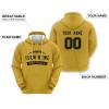 City Custom University Football Hoodie College Personalized Map Solid Color Orange Sweatshirt Printed Apparel Gift for Football Fans Men Women Youth S-5XL view 2