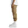 WZIKAI Mens Cargo Pants Casual Joggers Hiking Pants Loose Straight Athletic Workout Sweatpants with Pockets Khaki L view 3