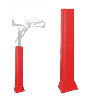 VANCL Square Pole Padding Outdoor Basketball Pole Pads Square Pad for Pole Wrap Around Pad Pole Base Padding Waterproof Durable UV-Resistant for Protection Red(Fit 6''x6'' Pole&Base)