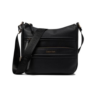 Calvin Klein Kiara Rocky Road Messenger Bag Black/Gold One Size