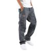 WZIKAI Mens Cargo Pants Casual Joggers Hiking Pants Loose Straight Athletic Workout Sweatpants with Pockets Gray XL view 1